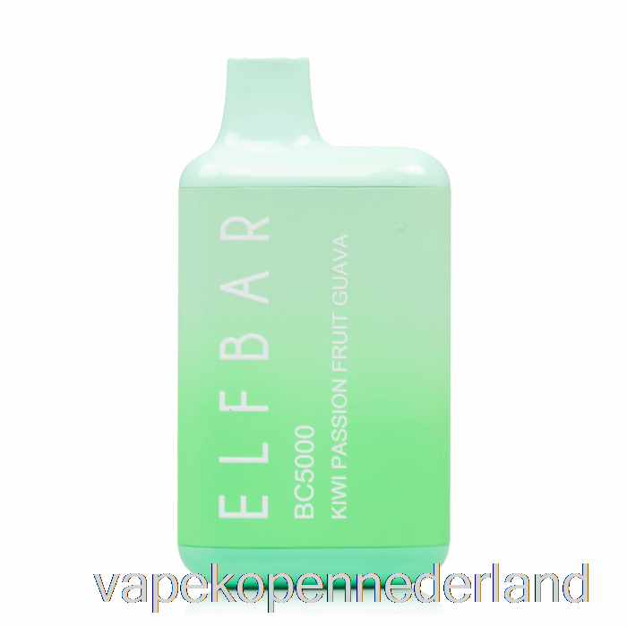 Vape Nederland Bc5000 0% Nul Nicotine Wegwerp Kiwi Passievrucht Guave